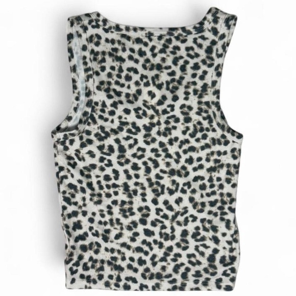 Z Supply Luxe Leopard Print Scoop Neck Cozy Tank Top NWT Small Y2K Loungewear - Picture 2 of 7